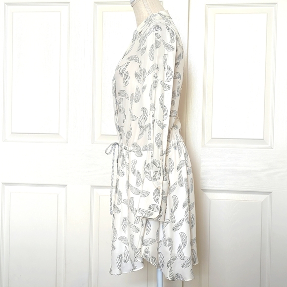 A.L.C. "Isobel" dress in half-moon patterned silk. - Picture 8 of 11